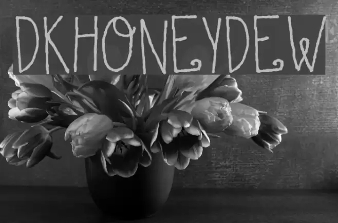 DKHoneyDew Font examples