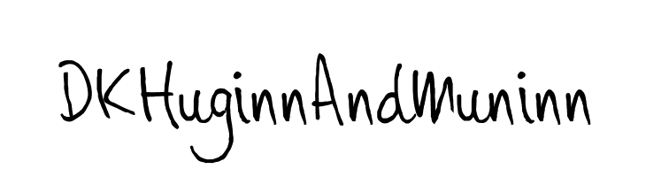 DKHuginnAndMuninn  Скачать бесплатные шрифты