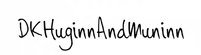 DKHuginnAndMuninn  font caratteri gratis