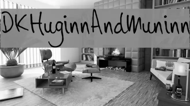 DKHuginnAndMuninn Font examples