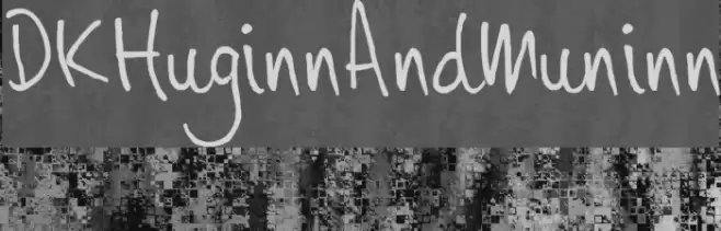 DKHuginnAndMuninn Font examples