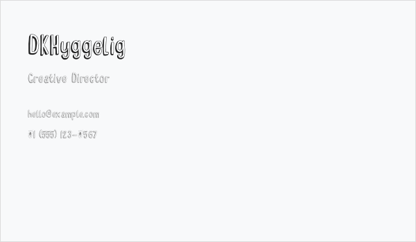 DKHyggelig Business Card