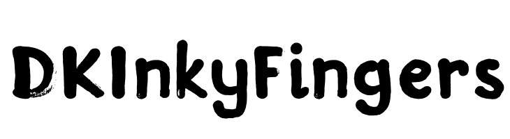 DKInkyFingers Font