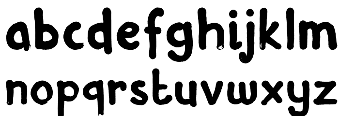 DKInkyFingers Font LOWERCASE