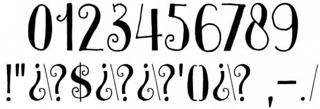 DKInnuendo Font Alte caractere