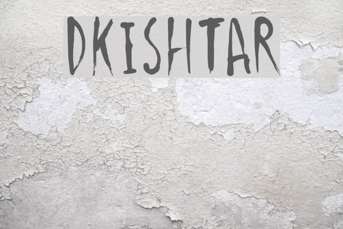 DKIshtar Font examples