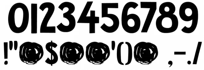 DKJalebi Font OTHER CHARS