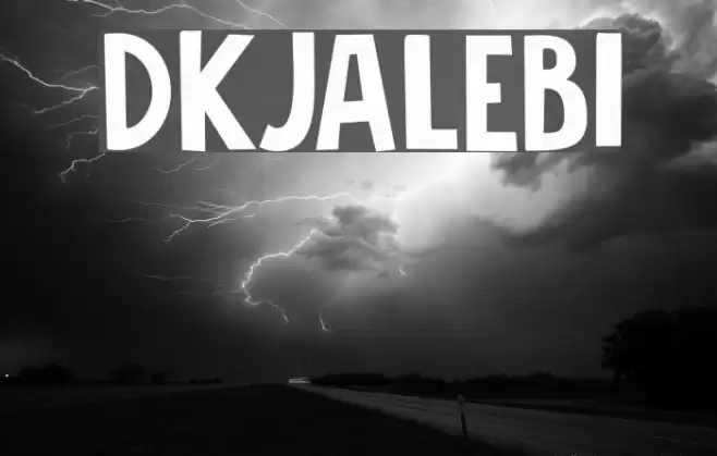 DKJalebi Font examples