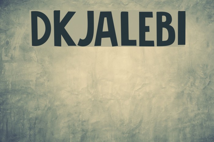 DKJalebi Font examples