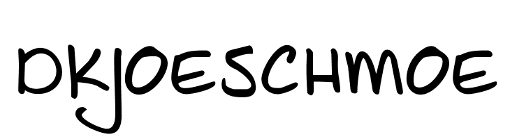 DKJoeSchmoe  フリーフォントのダウンロード