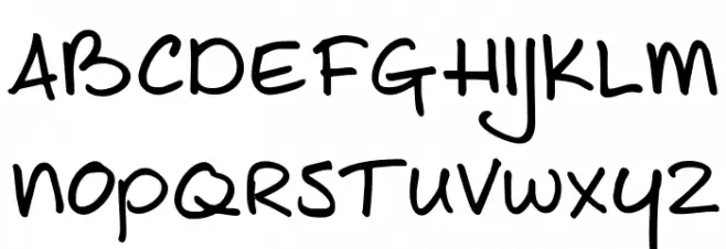 DKJoeSchmoe Caratteri MAIUSCOLE