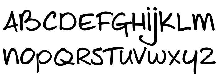 DKJoeSchmoe Font LOWERCASE