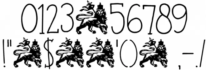 DKJohnBrown Font OTHER CHARS