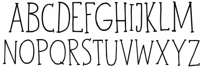 DKJohnBrown Font UPPERCASE