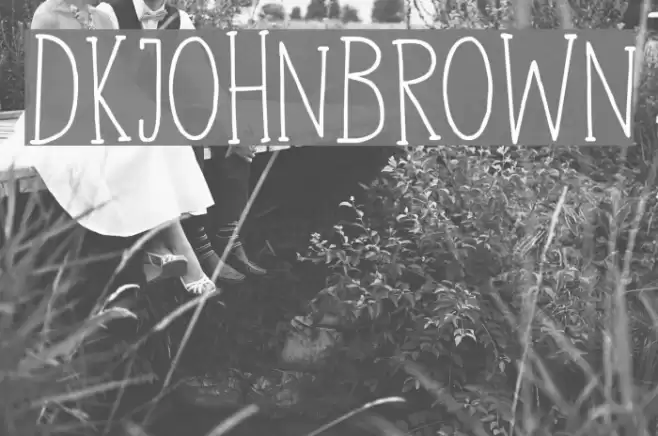 DKJohnBrown Font examples