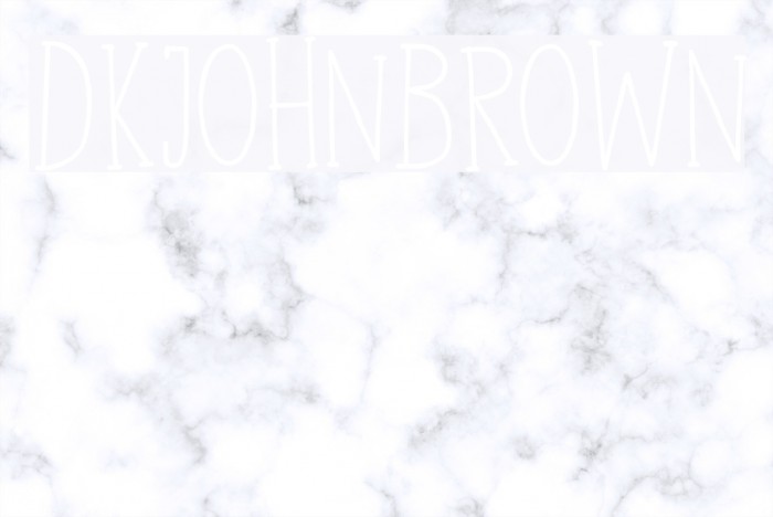 DKJohnBrown Font examples
