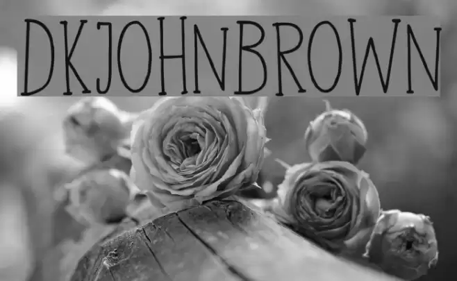 DKJohnBrown Font examples
