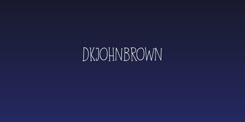 DKJohnBrown Social Header