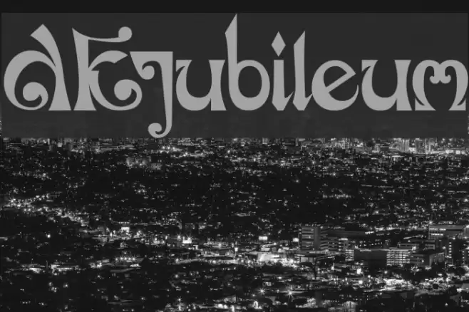 DKJubileum Font examples