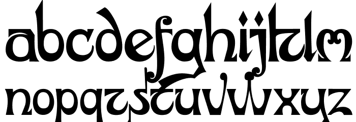 DKJubileum Font LOWERCASE