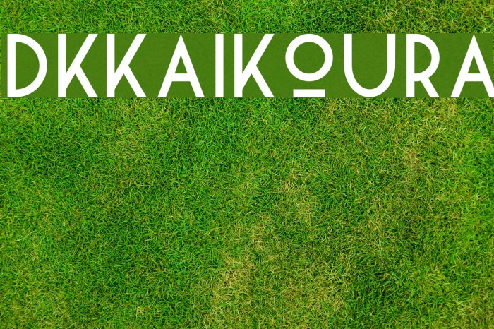 DKKaikoura Font examples