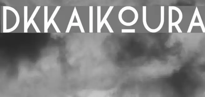 DKKaikoura Font examples