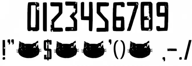 DKKatzenjammer Font OTHER CHARS