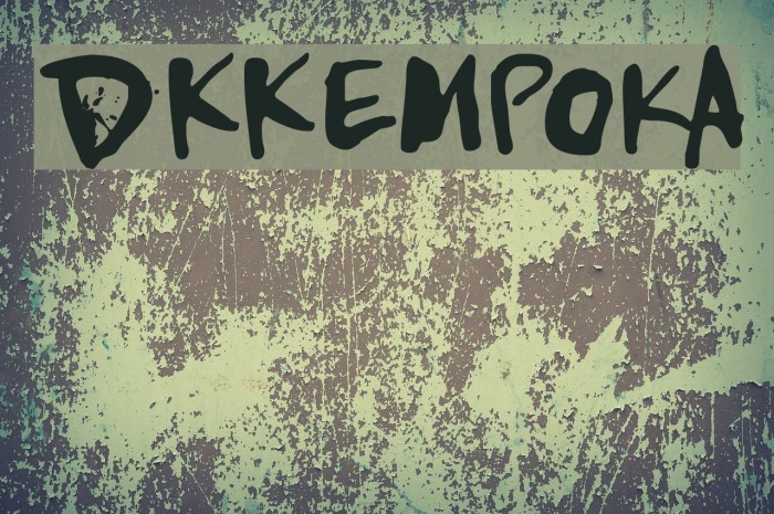 DKKempoka Font examples