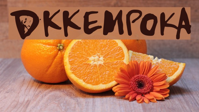 DKKempoka Font examples