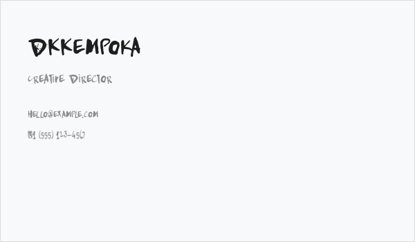 DKKempoka Business Card