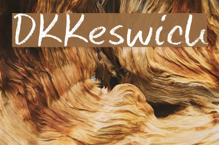 DKKeswick Font examples