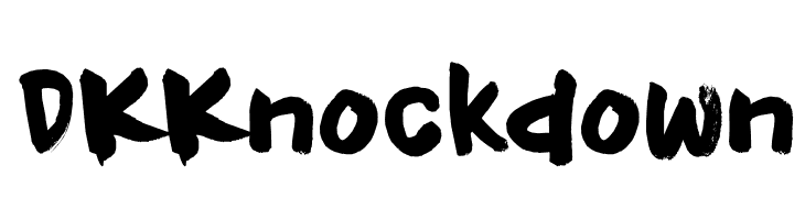 DKKnockdown  font caratteri gratis