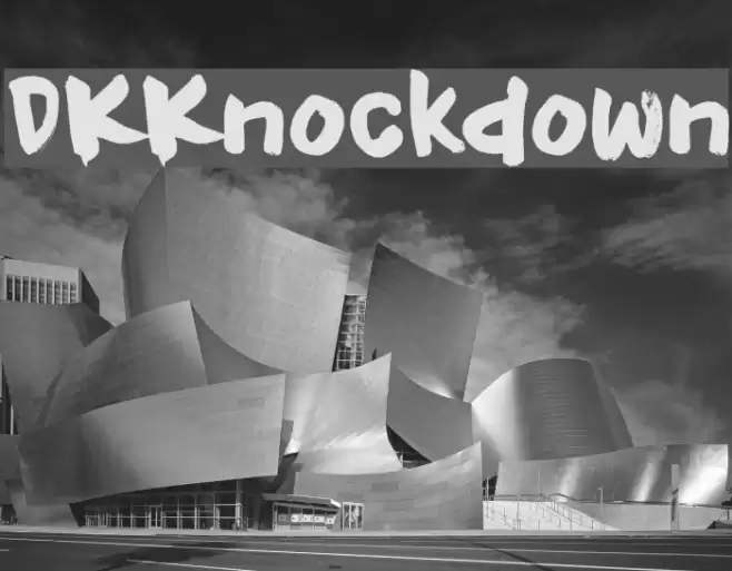 DKKnockdown Font examples