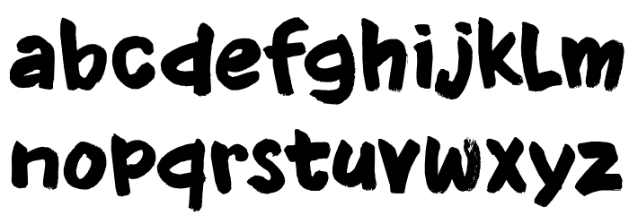 DKKnockdown Font LOWERCASE