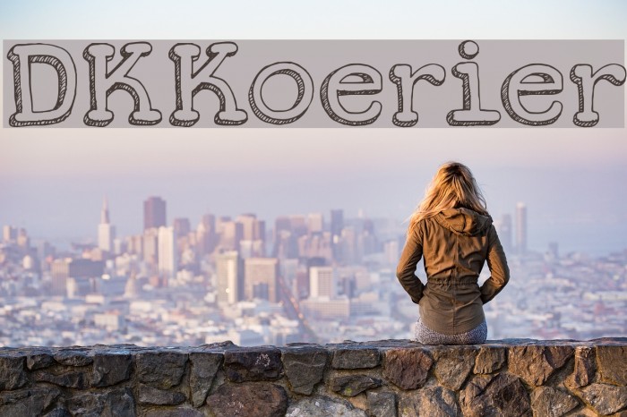 DKKoerier Font examples