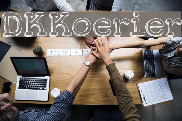 DKKoerier Font examples
