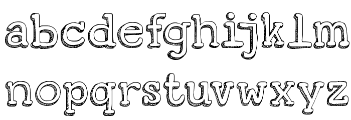 DKKoerier Font LOWERCASE