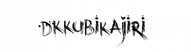 DKKubikajiri  Frei Schriftart Herunterladen