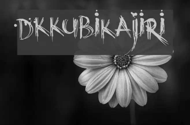 DKKubikajiri Font examples