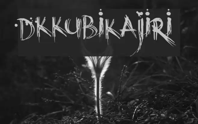 DKKubikajiri Font examples