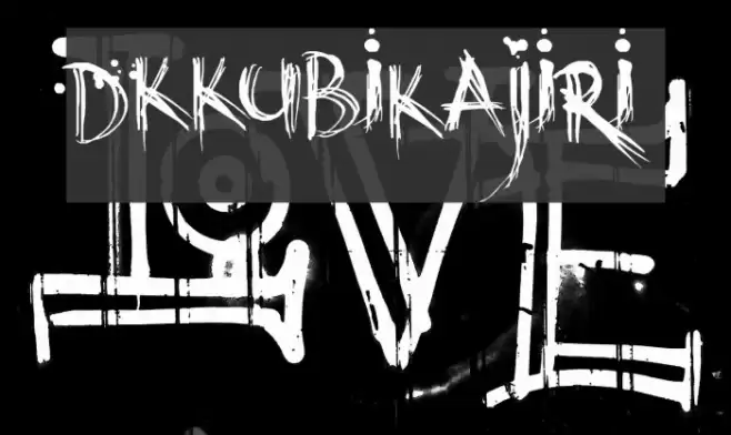 DKKubikajiri Font examples