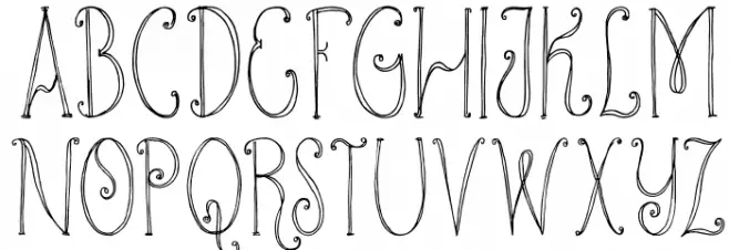 DKKundalini Schriftart Groß