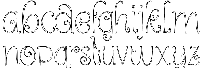 DKKundalini Font LOWERCASE