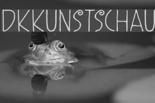 DKKunstschau Font examples