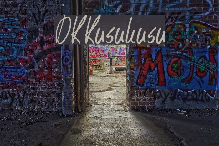 DKKusukusu Font examples