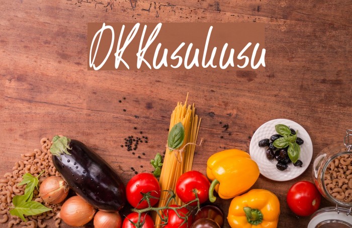 DKKusukusu Font examples