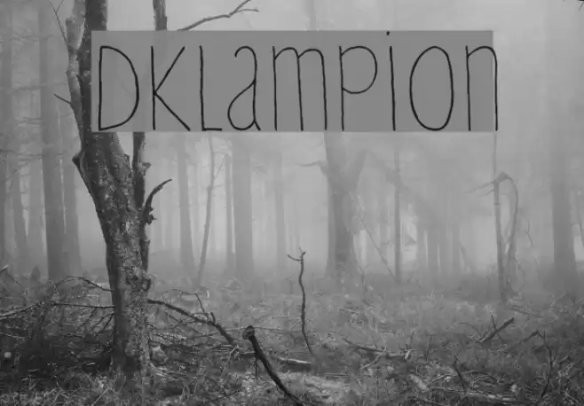 DKLampion Font examples