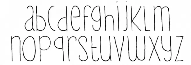 DKLampion Schriftart Kleinbuchstaben