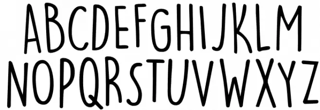 DKLemonYellowSun Schriftart Groß