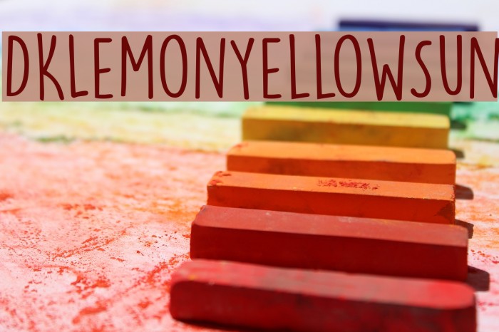 DKLemonYellowSun Font examples